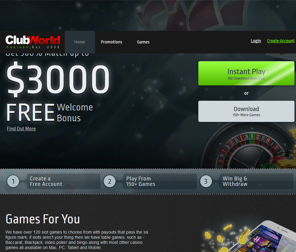 Online Slots and Casino - 300% up
                                  to $3000 | ClubWorldCasinos